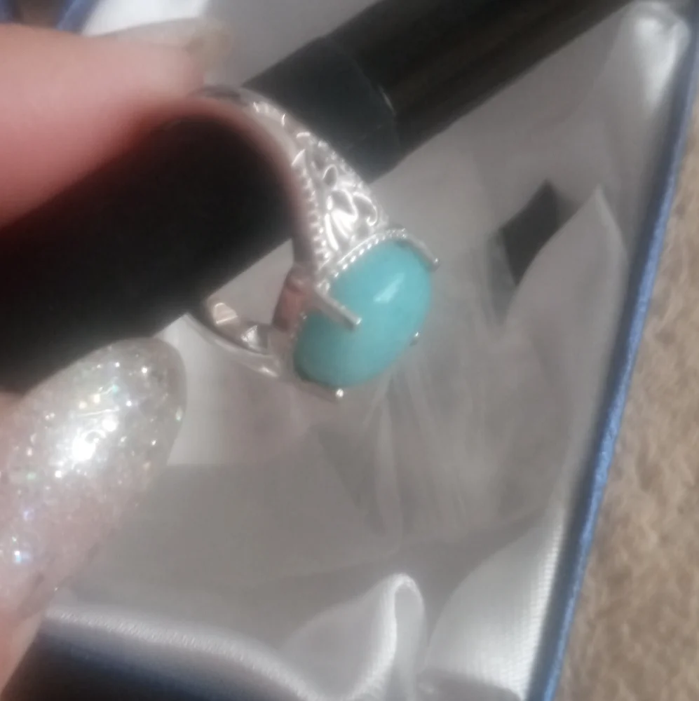 Russian Amazonite ring - Picture 4 of 4